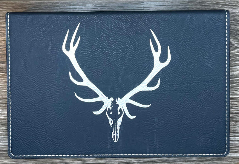 Bull Elk Skull, Flask Box Set (customizable)